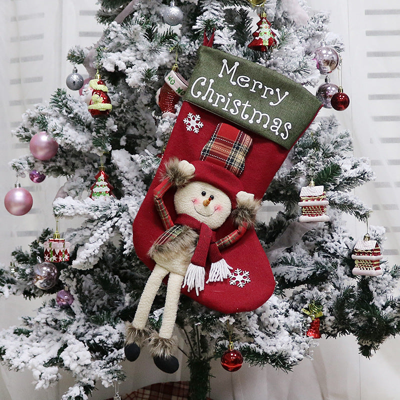 2024 New Year Xmas Big Stockings Set Decorations Christmas 3D Plush Big Sock Christmas Tree Pendant Decorating Supplies 2024 New Year Xmas Big Stockings Set Decorations Christmas 3D Plush Big Sock Christmas Tree Pendant Decorating Supplies